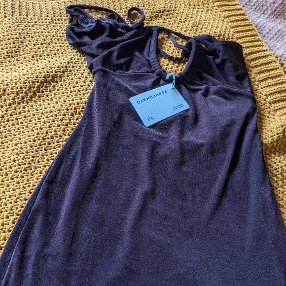 Peppermayo - Your Revolution Midi Dress - Chocolate  / AU 6 - Picture 4 of 5